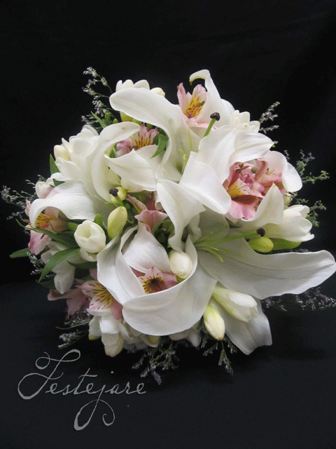 Bouquet de noiva branco e rosa – por Val du Arte. | Festejare
